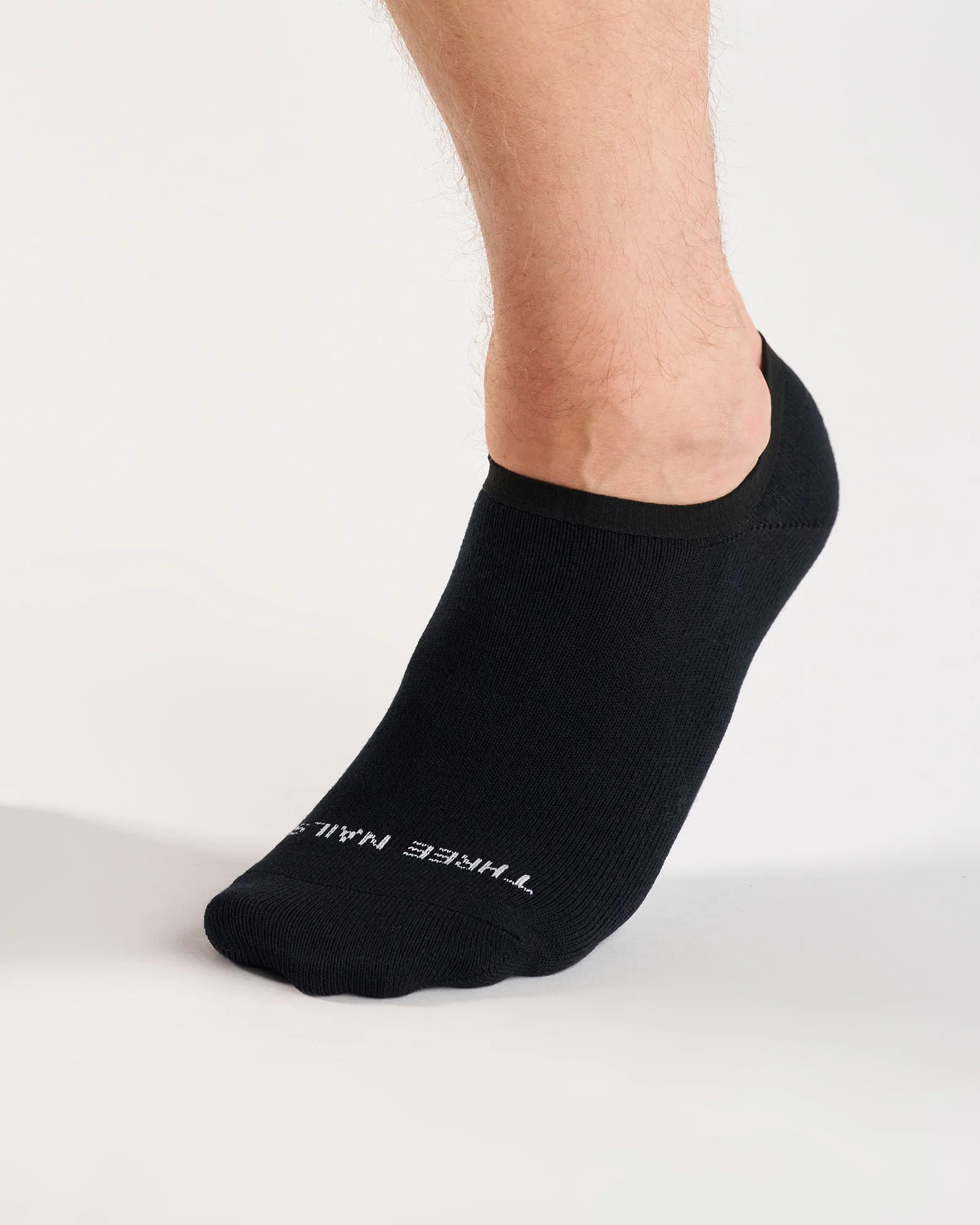 Essential No-Show Socks (3 Pack) - Black - Image 3