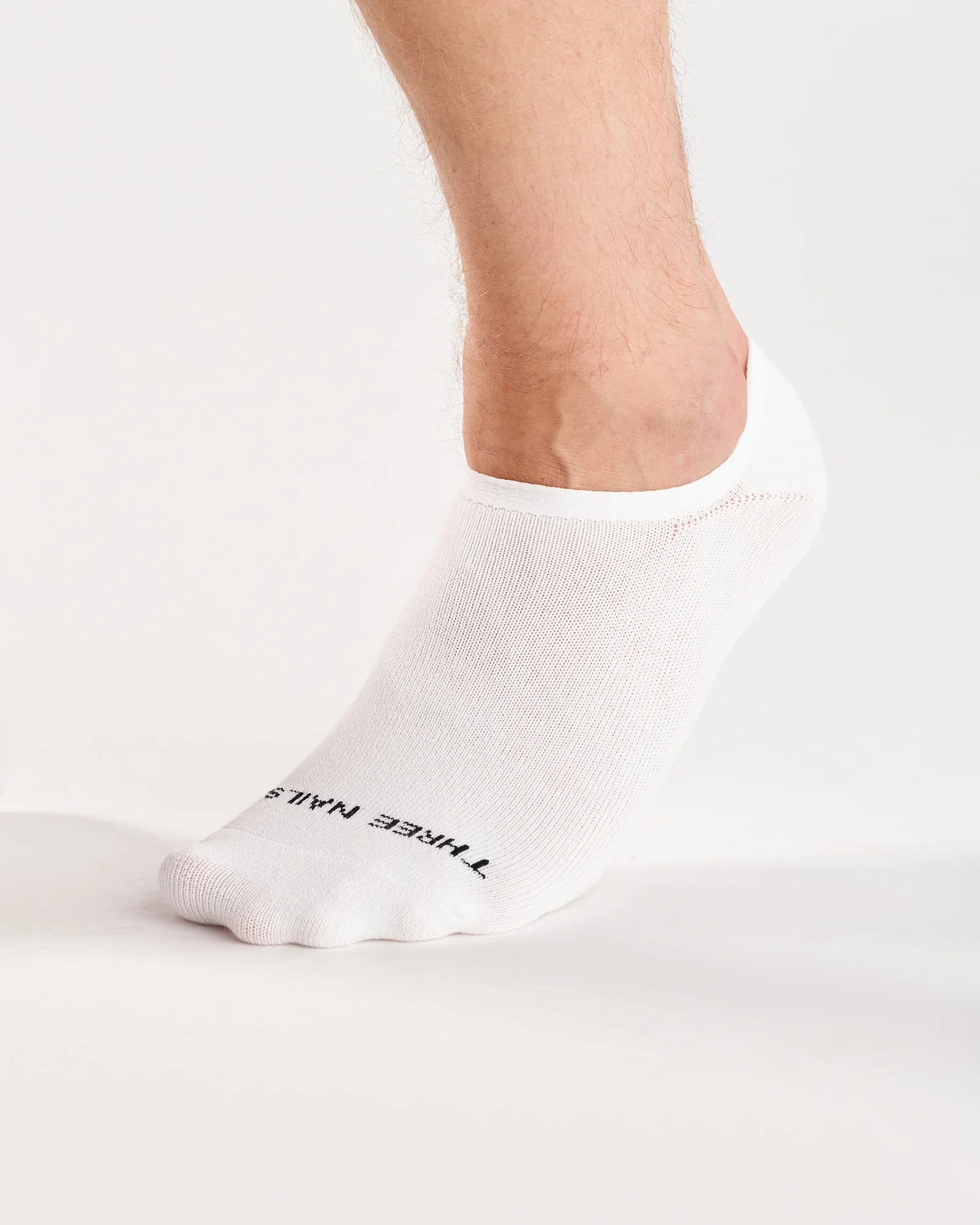 Essential No-Show Socks (3 Pack) - White - Image 3