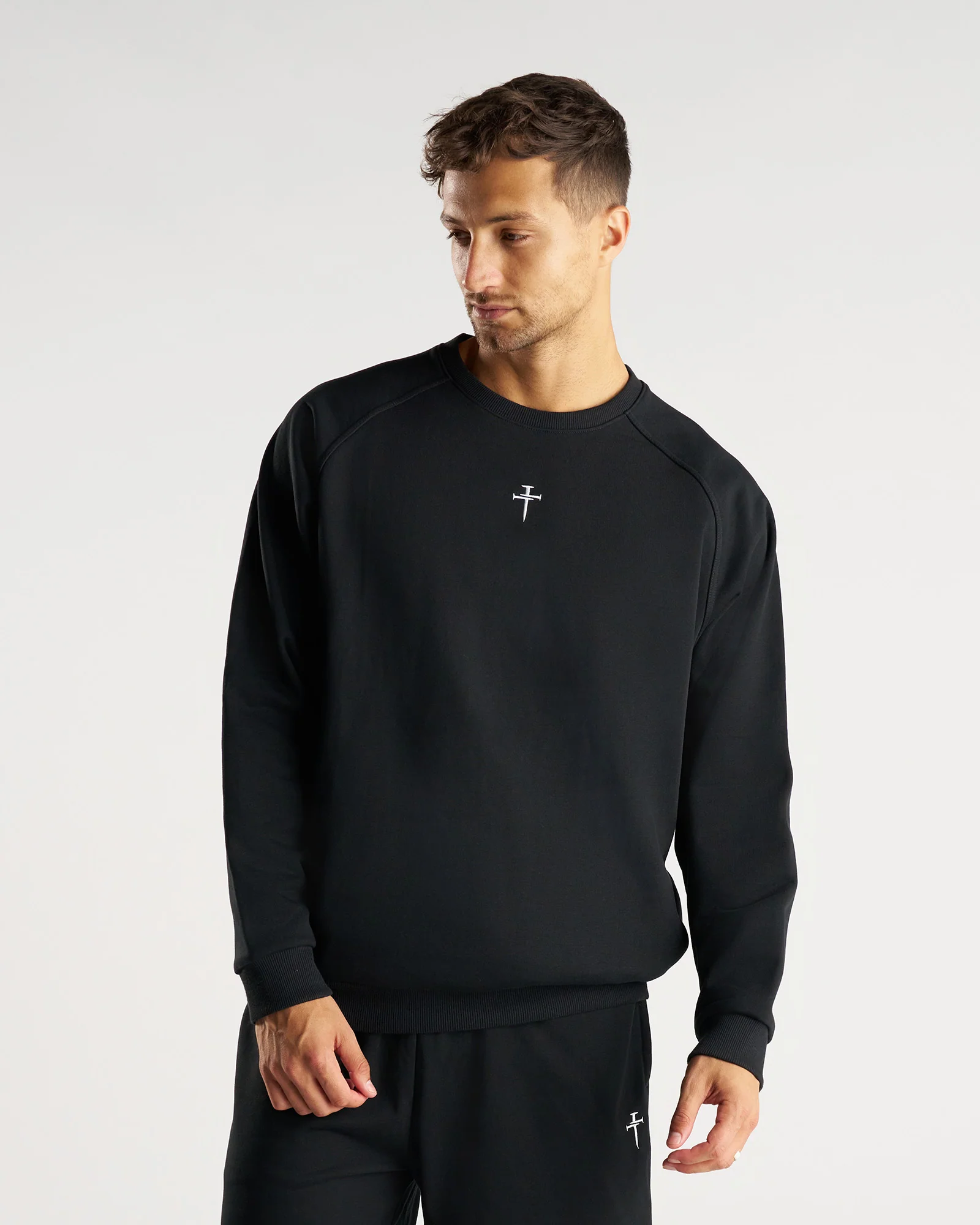 French Terry Crewneck - Black - Image 4