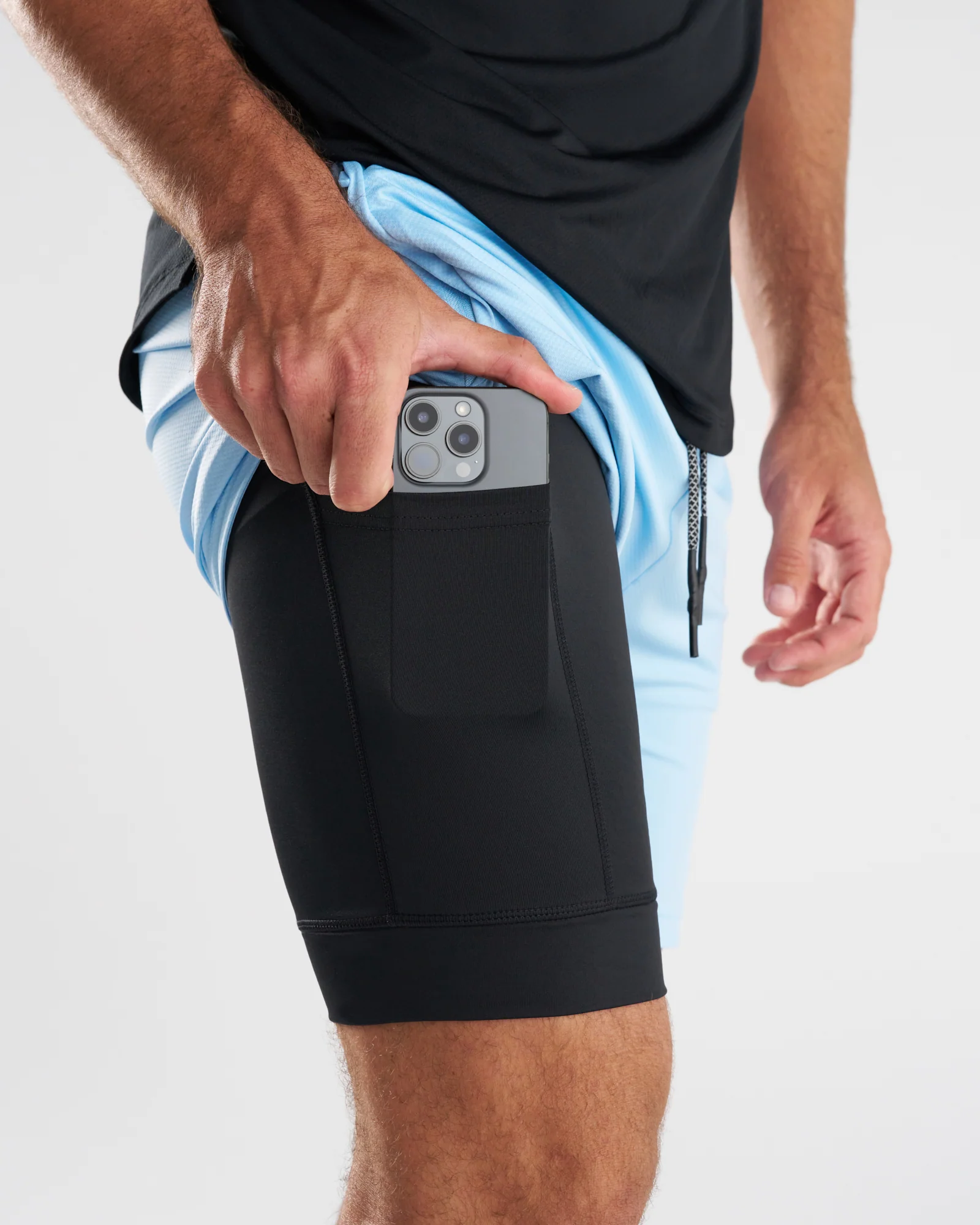 Pro-Tech 2.0 Liner 5" Short - Sky Blue - Image 4