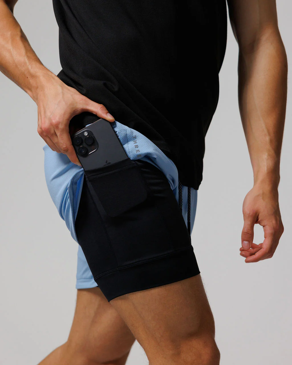 Pro-Tech 2.0 Liner Short "Mission" - Sky Blue - Image 4