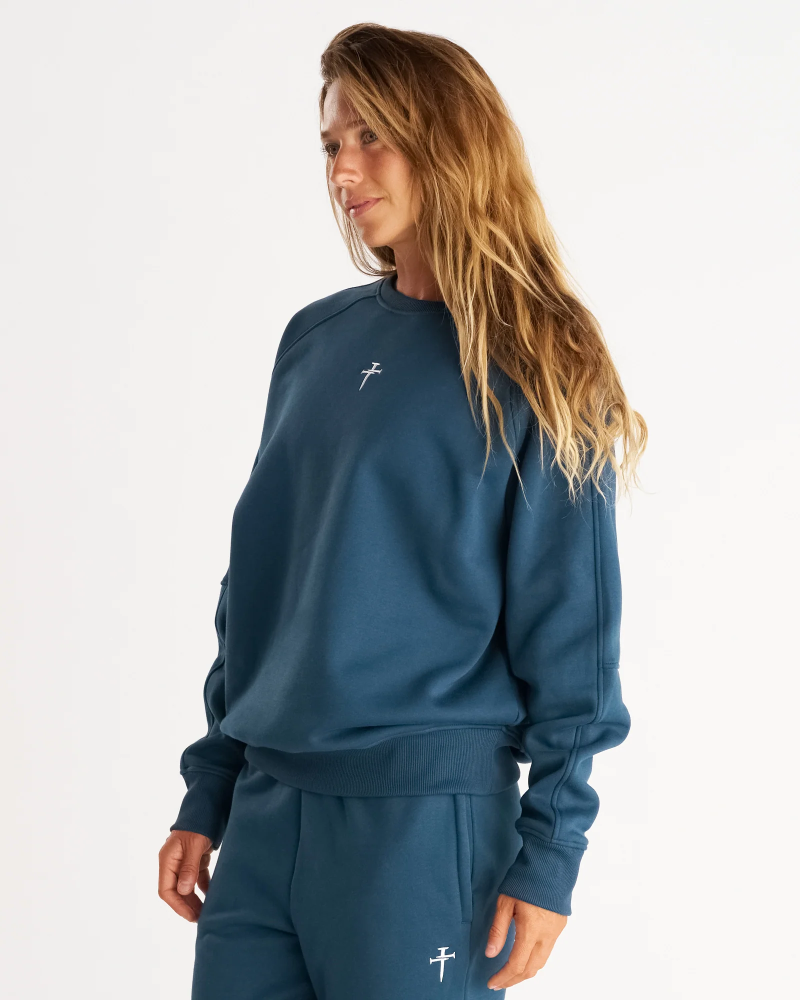 Signature Fleece Crewneck - Midnight Navy - Image 6
