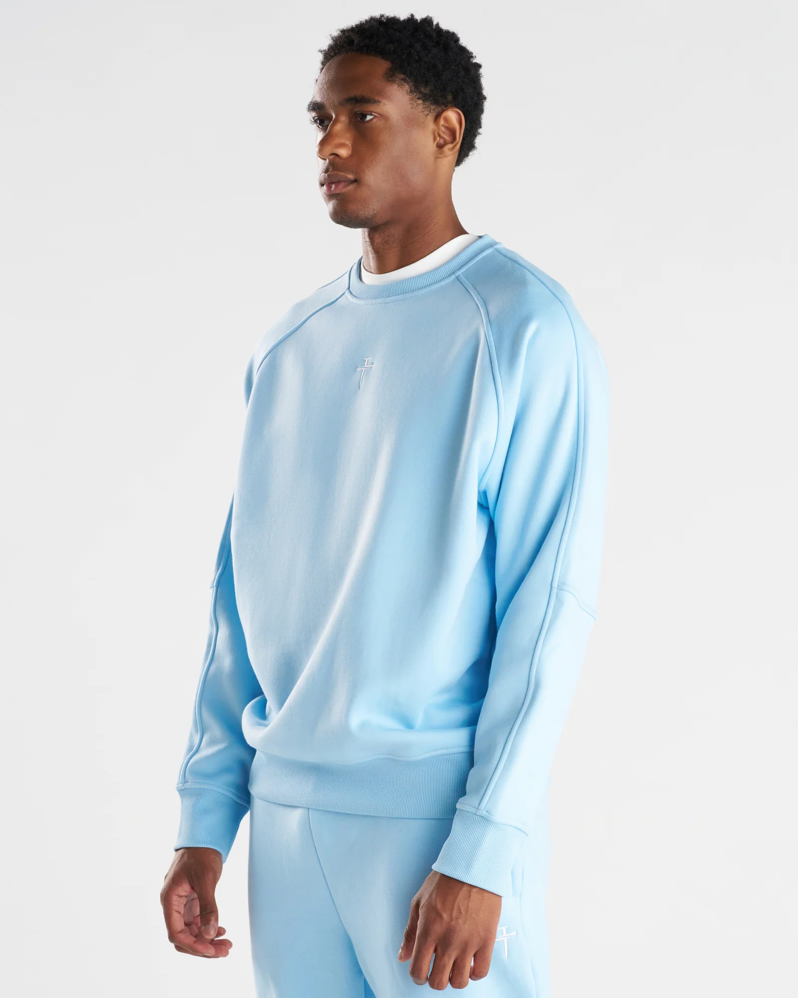 Signature Fleece Crewneck - Sky Blue - Image 4