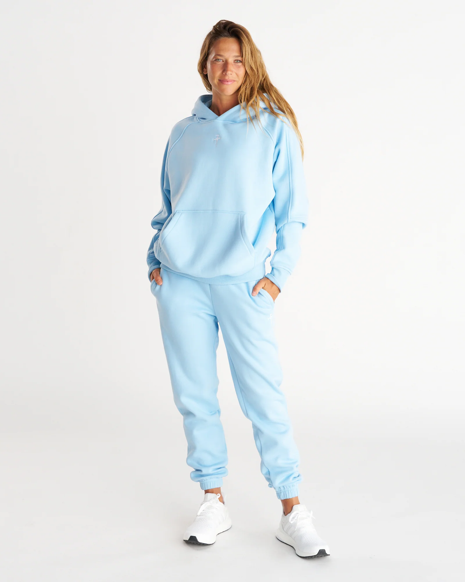 Signature Fleece Hoodie - Sky Blue - Image 6