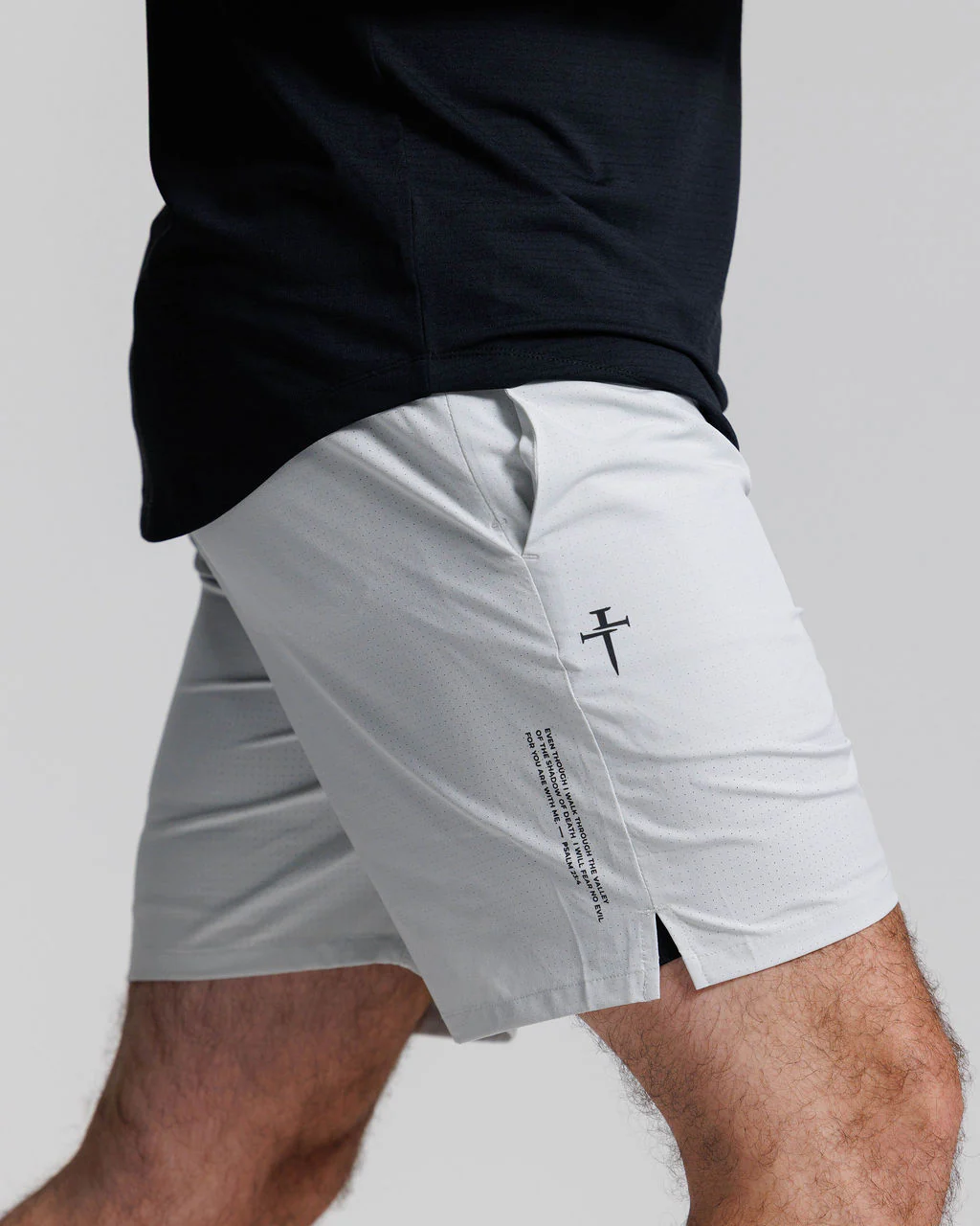Stride-Tech Perforated Liner Short - Stone - Image 3