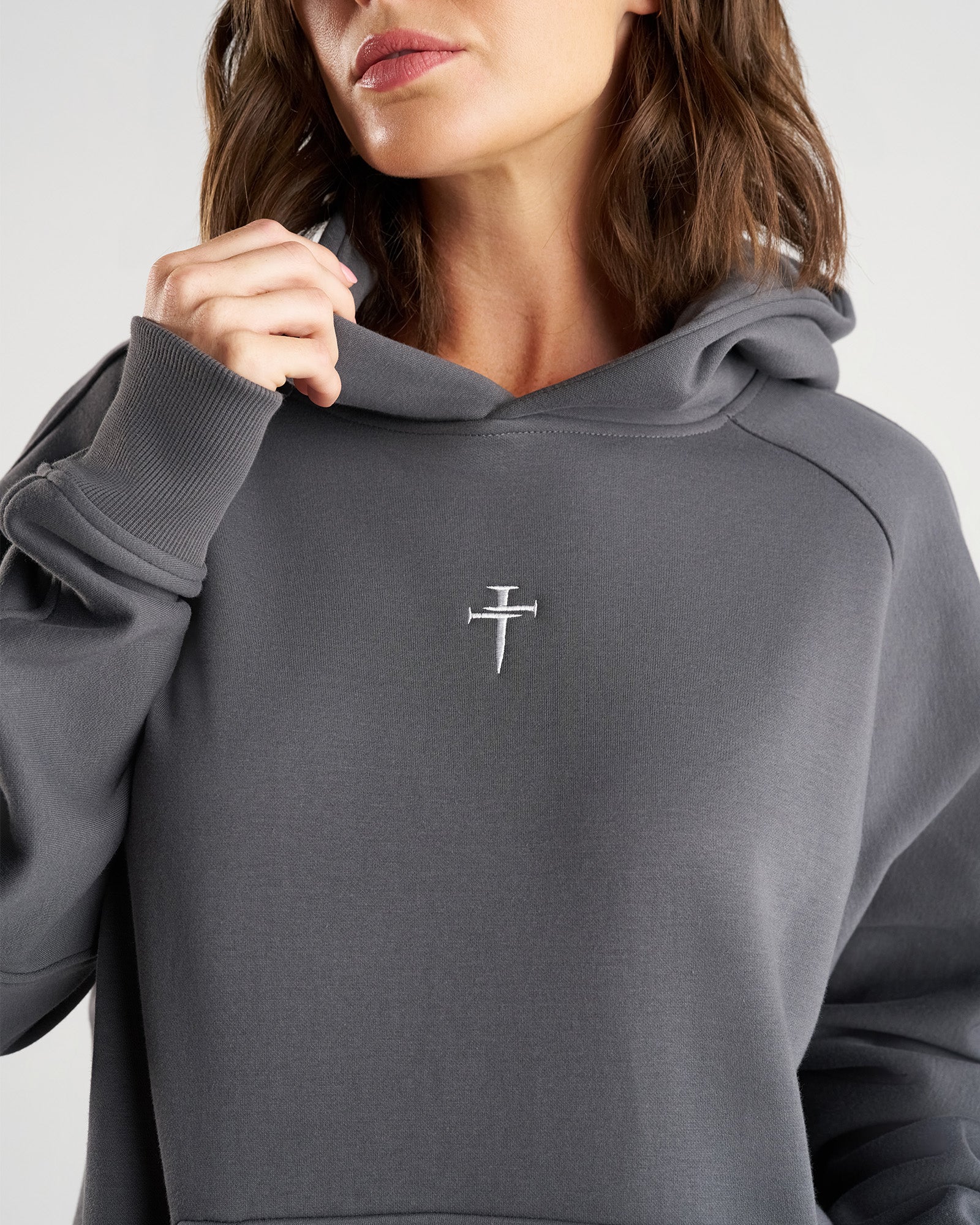Signature Fleece Hoodie - Space Grey - Image 4