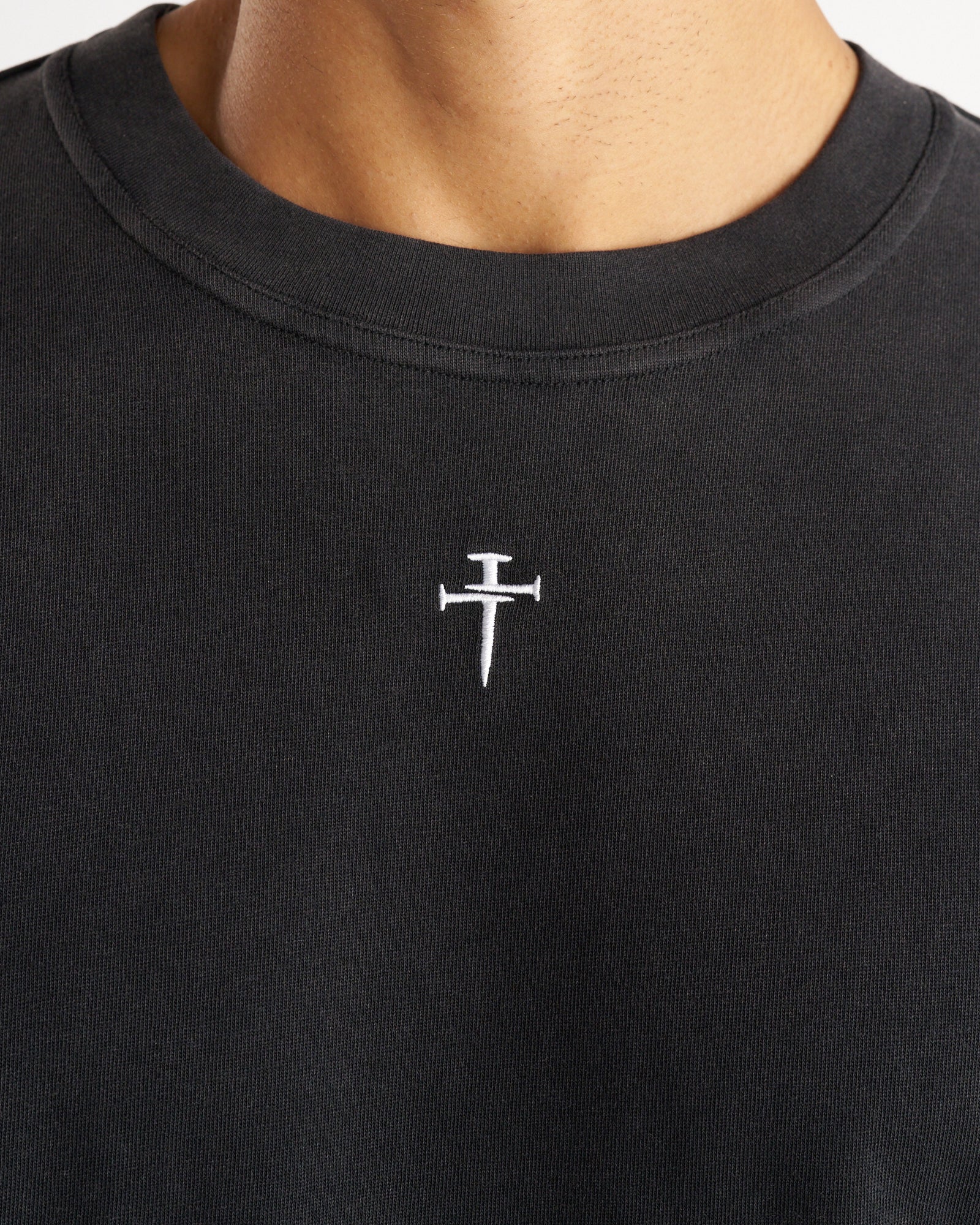 Heavyweight Cotton Oversized Tee - Acid Wash - Image 3