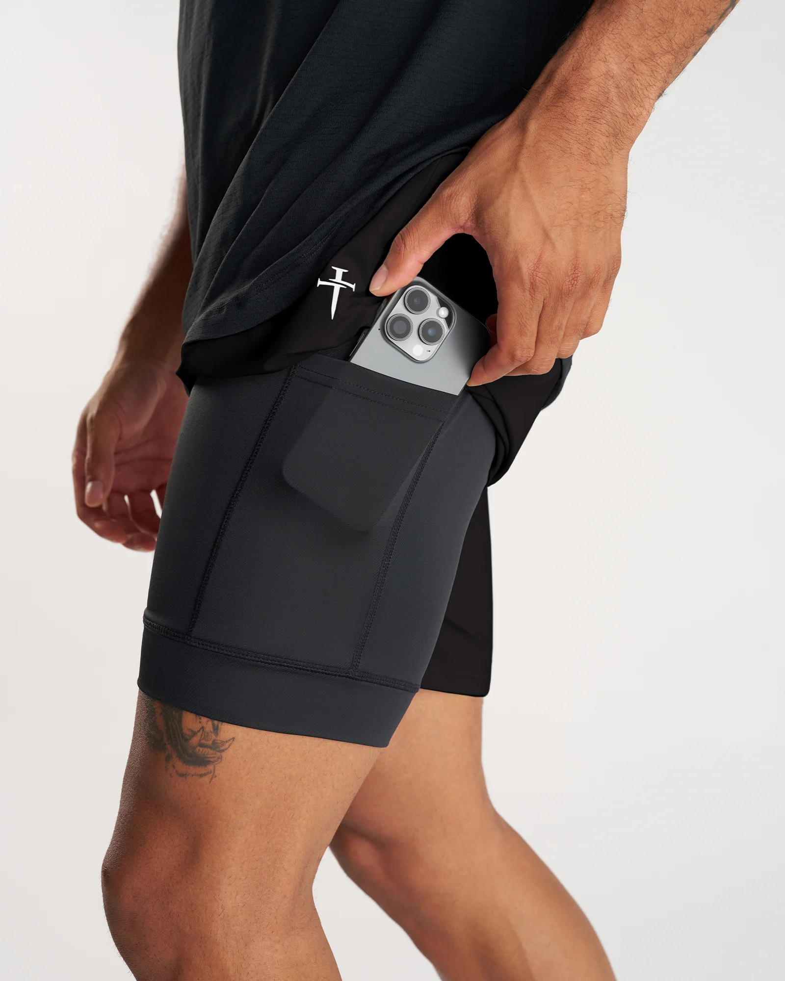 Vapor-Lite™ Liner Short "Cross" - Black - Image 4